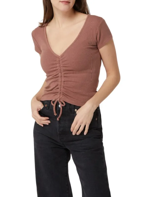 DETAILED FRONT TIE TOP sold by FBO