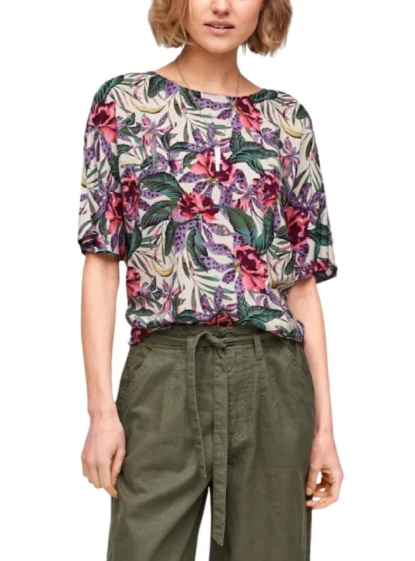 FLORAL PRINT BLOUSE sold by FBO