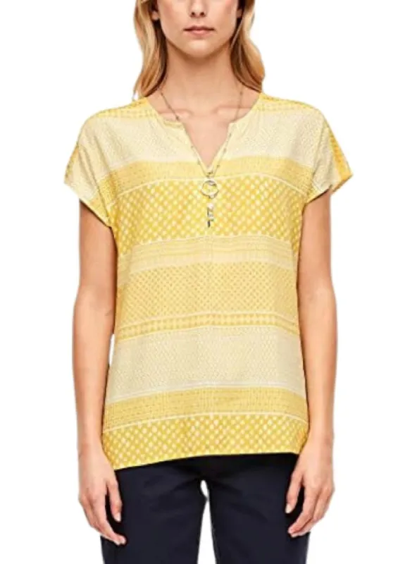 PATTERNED DETAILED BUTTON BLOUSE sold by FBO