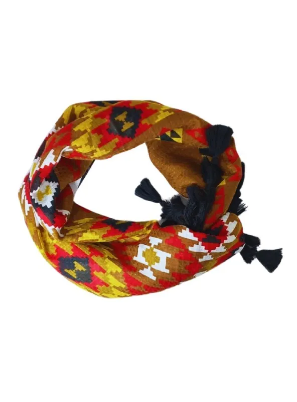 PATTERN PRINT DETAILED SCARF sold by FBO