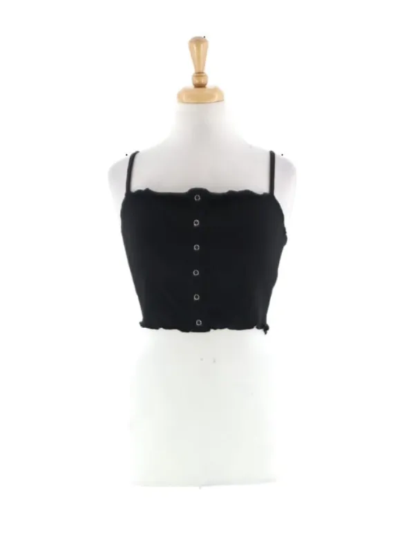 RIBBED STRAPPY BRALETTE sold by FBO