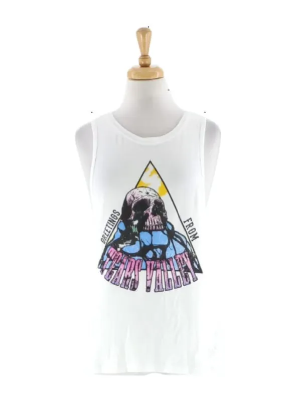SKULL PRINTED TANK TOP sold by FBO