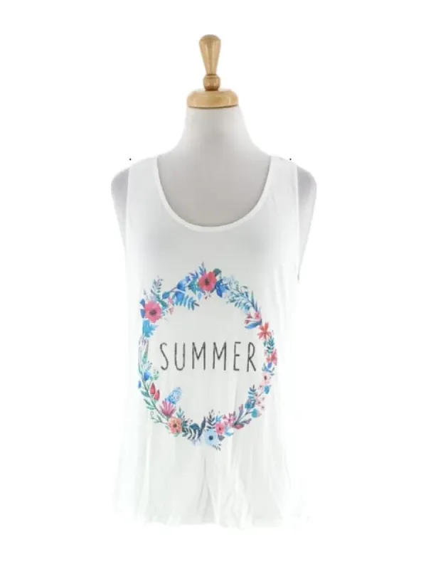 FLORAL PRINT TANK TOP sold by FBO