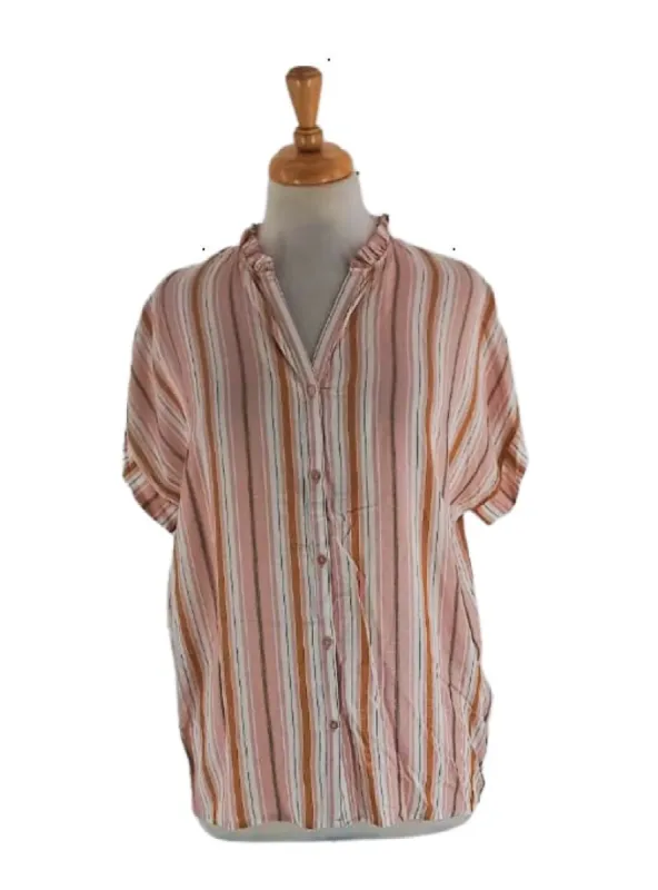 STRIPED CASUAL BLOUSE sold by FBO