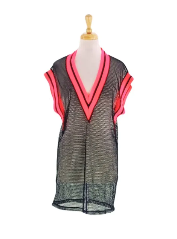 V NECK MESH TOP sold by FBO