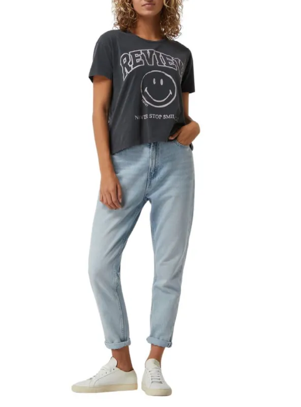 SMILEY STATEMENT PRINTED TEE sold by FBO