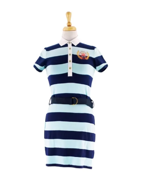 STRIPED PRINTED FITTED DRESS sold by FBO