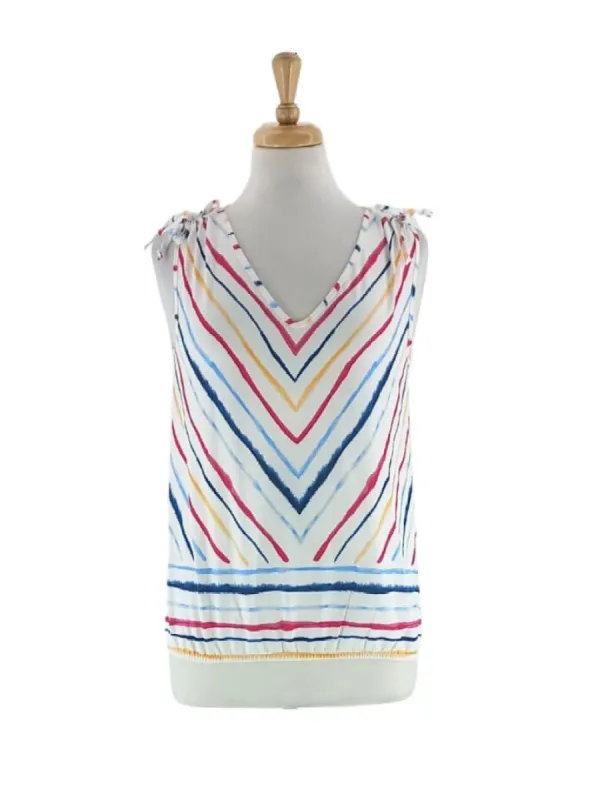 STRIPED PATTERNED BLOUSE sold by FBO