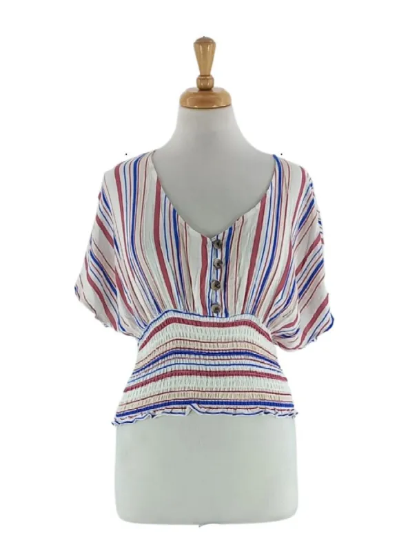STRIPPED BLOUSE sold by FBO
