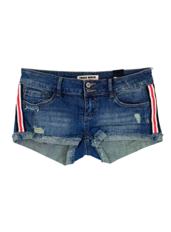 SIDE STRIPE DENIM SHORT sold by FBO
