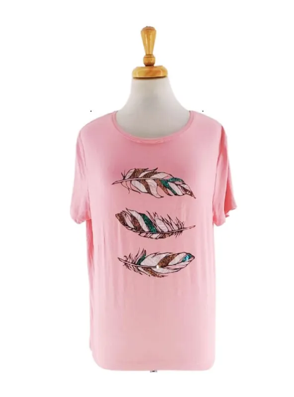 LEAF PRINTED TSHIRT sold by FBO