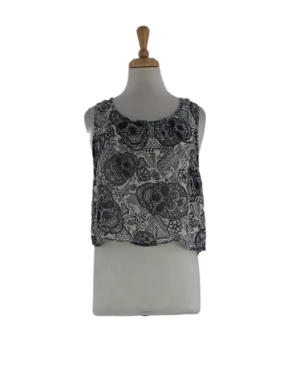 PATTERNED MESH BLOUSE sold by FBO