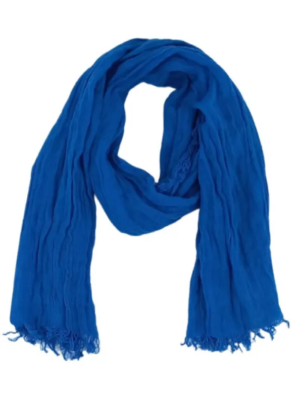 PLEATED SOLID COLOUR SCARF sold by FBO