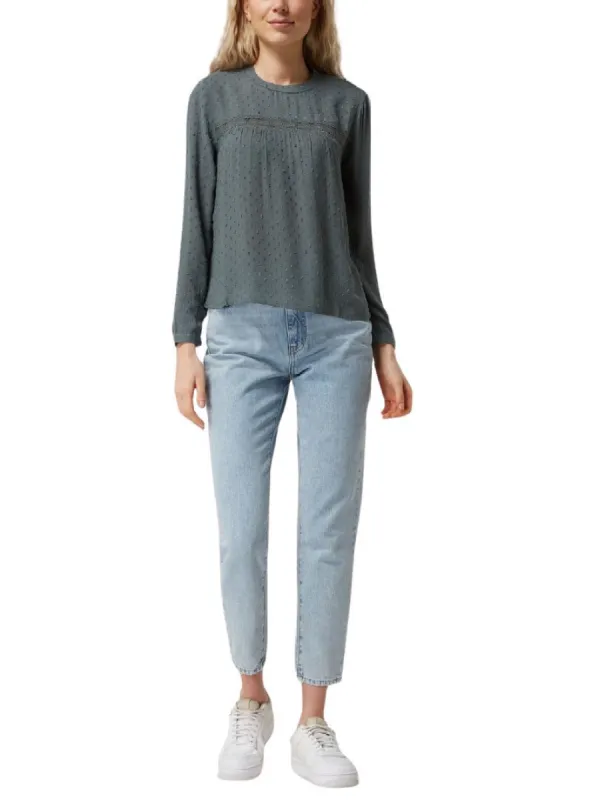 TEXTURED PATTERNED DETAILED BLOUSE sold by FBO