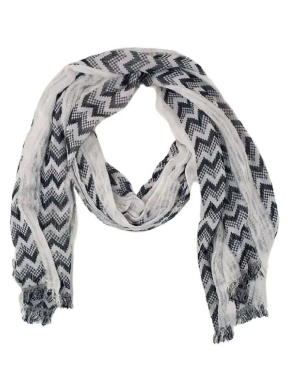 PATTERNED DETAILED SCARF sold by FBO