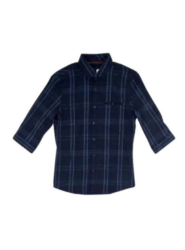 SLEEVE PLAID POCKET SHIRT sold by FBO