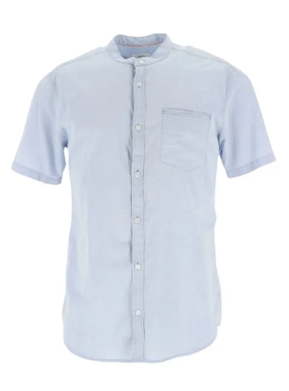 BANDED COLLAR POCKET SHIRT sold by FBO