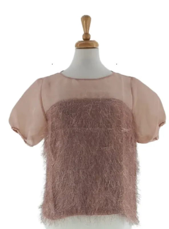 PUFF SLEEVE TASSLE BLOUSE sold by FBO