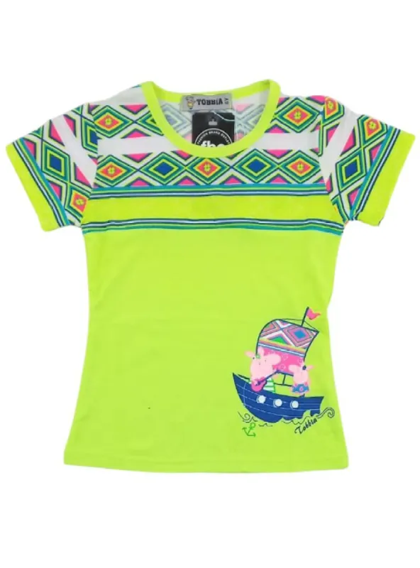 PATTERNED DETAIL CHARACTER TEE sold by FBO