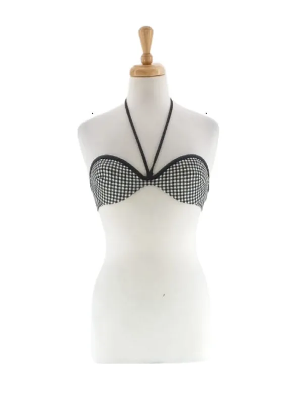 CHECK PRINT BIKINI TOP sold by FBO