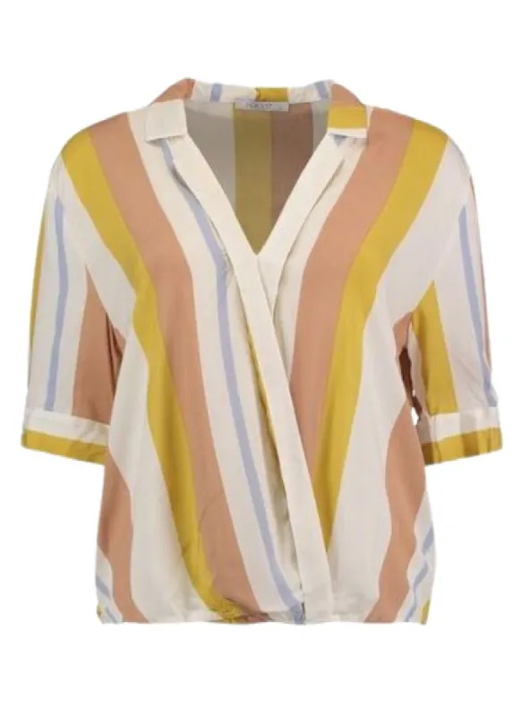 MULTI COLOUR STRIPED BLOUSE sold by FBO