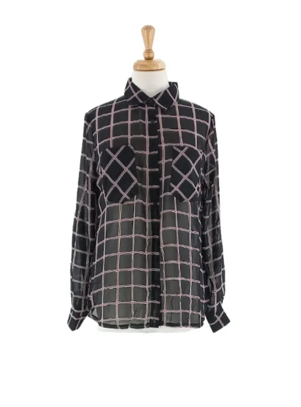CHECKERD MESH SHIRT sold by FBO