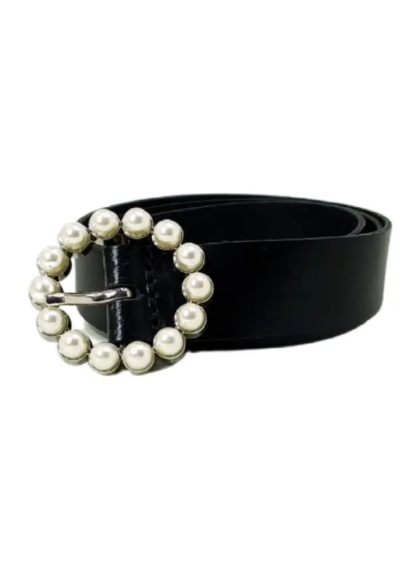 DETAILED PEARL BUCKLE BELT sold by FBO