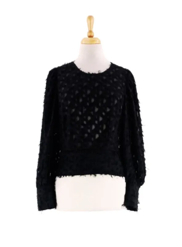 TASSLE DETAILED PUFF SLEEVE BLOUSE sold by FBO