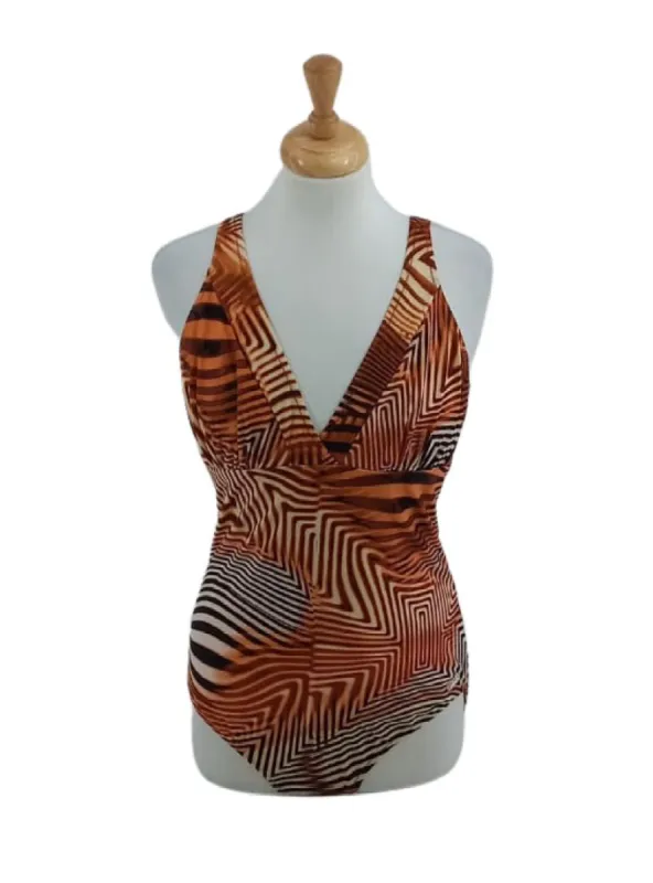 PATTERNED BIKINI SWIMSUIT sold by FBO