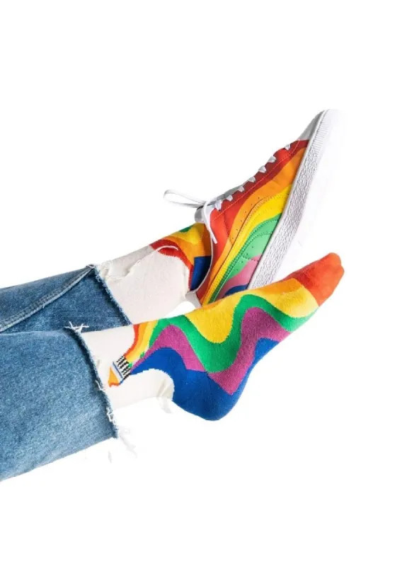 COLOUR BLOCK PRINTED SOCKS sold by FBO