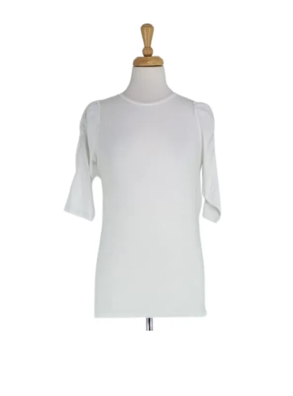PUFF SLEEVE BASIC TOP sold by FBO