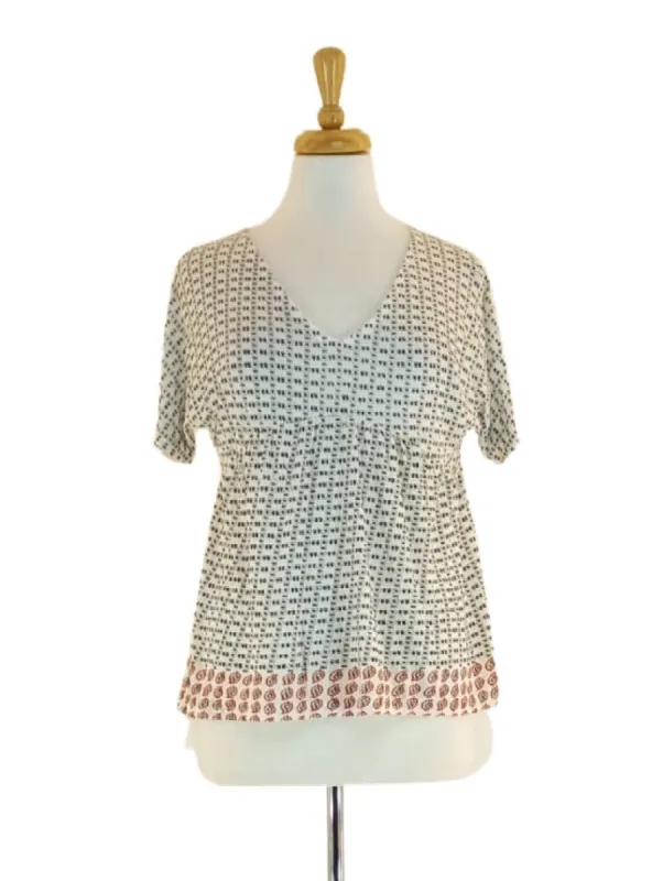 PATTERNED MATERNITY TOP sold by FBO