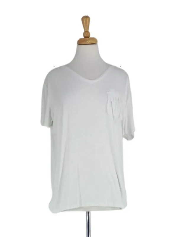 DETAILED EMROIDED TEE sold by FBO