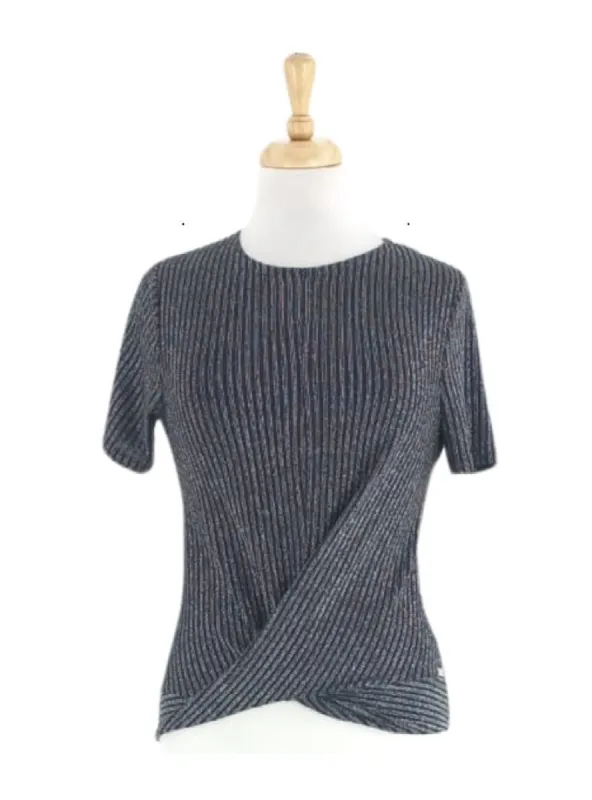 STRIPED DETAIL BLOUSE sold by FBO