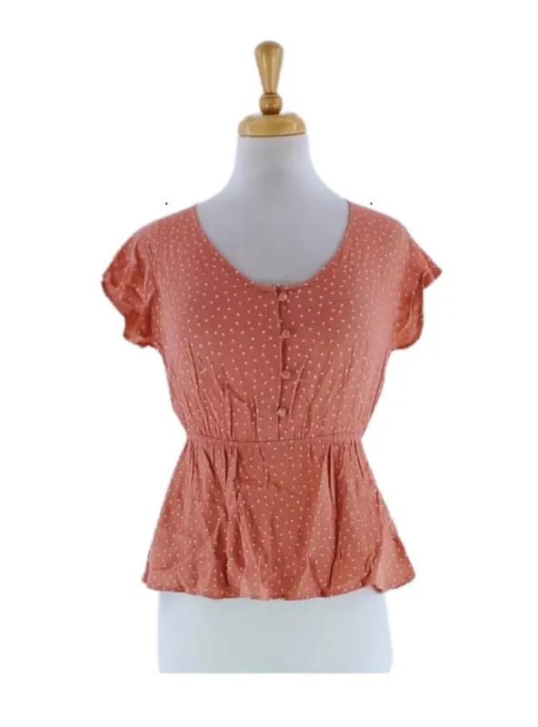 PRINTED HEARTS BLOUSE sold by FBO