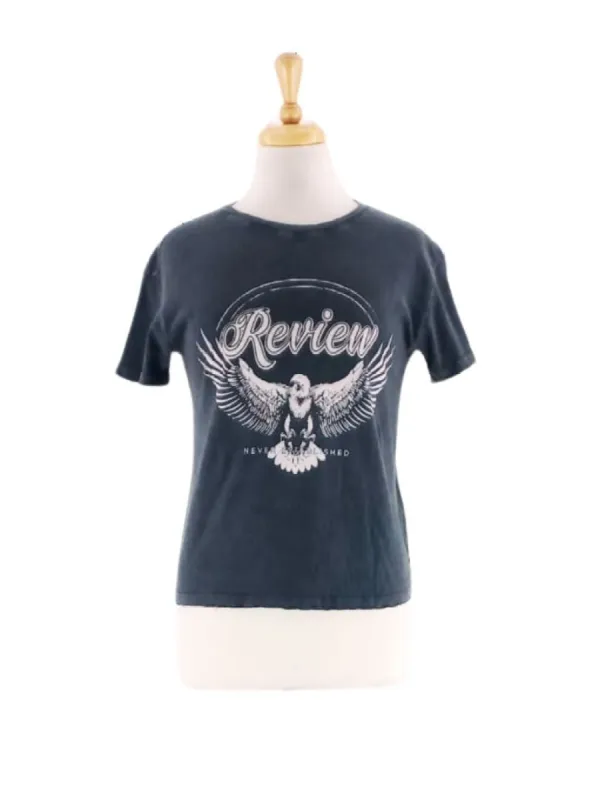 DISTRESSED PRINTED TEE sold by FBO