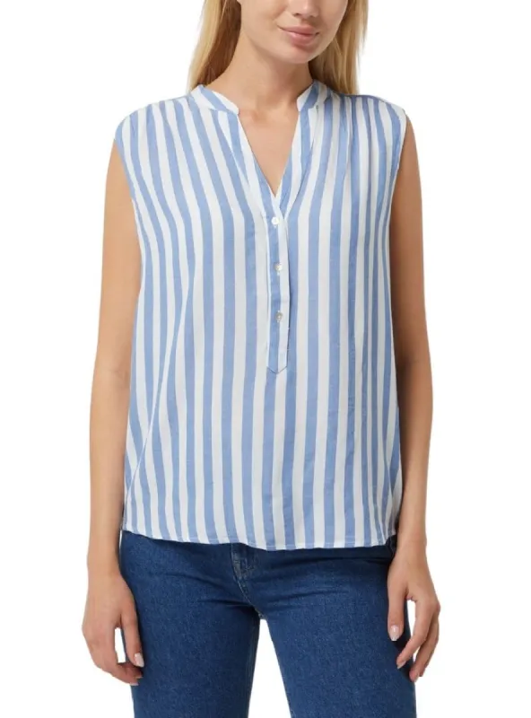 BUTTON STRIPED BLOUSE sold by FBO