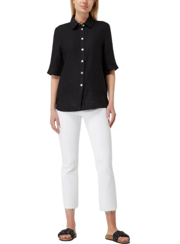PURE LINEN BUTTONED SHIRT sold by FBO
