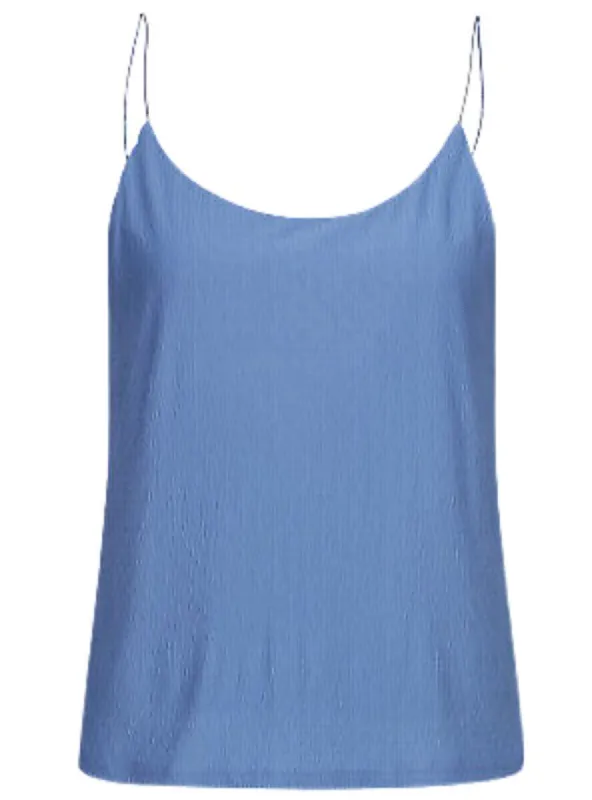 BASIC TEXTURED STRAPPY BLOUSE sold by FBO