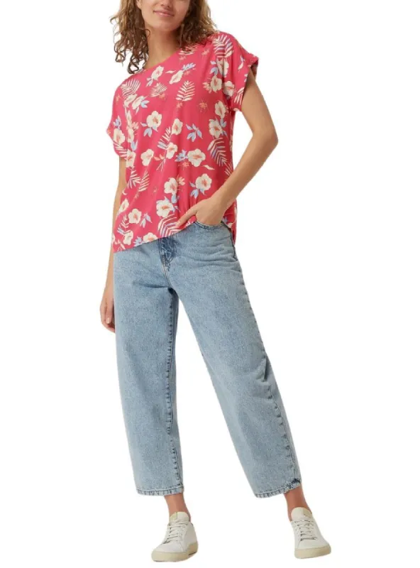 BASIC FLORAL DETAILED BLOUSE sold by FBO