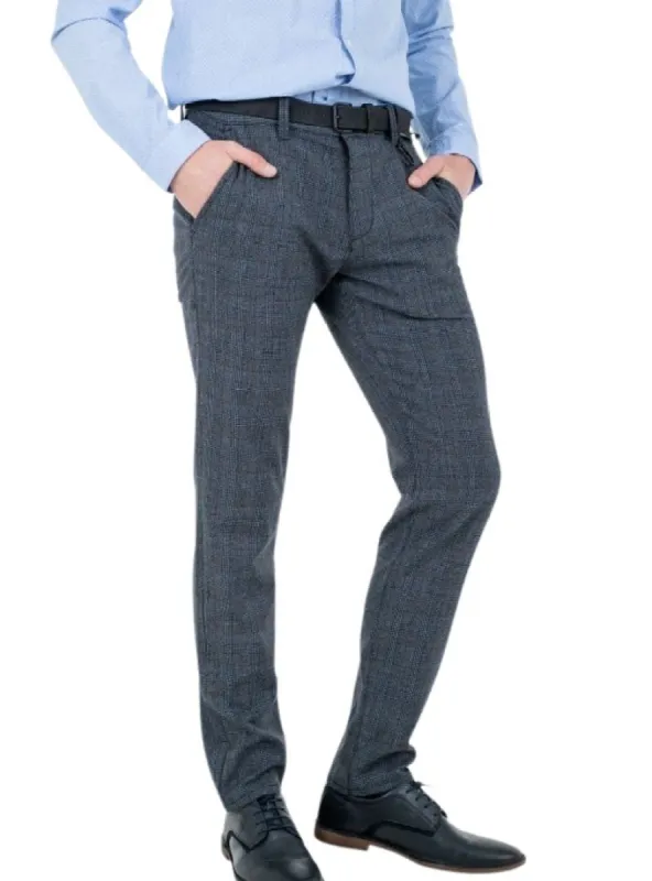 CHECKERD STRAIGHT LEG CHINO sold by FBO