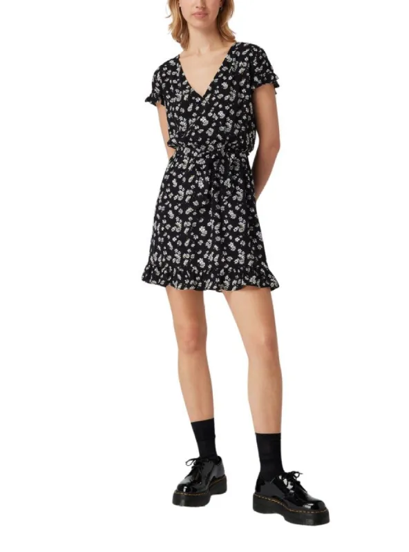 FRILL DETAILED FLORAL DRESS sold by FBO