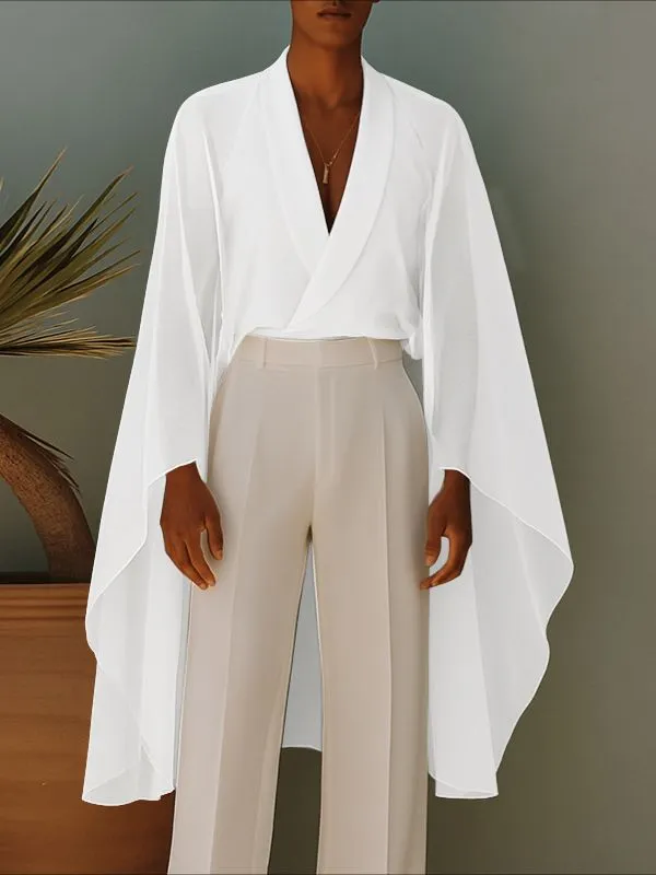 Men's Party Style Semi Sheer Long Sleeve Shirt SKUL36417 sold by Incerunmen product image thumbnail 2