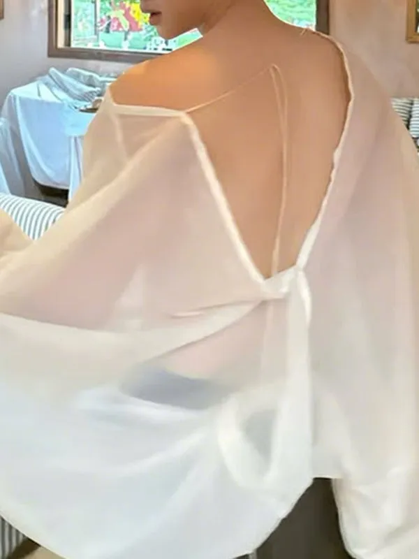 Men's Sheer Pleated Long Sleeve T Shirt SKUL35163 sold by Incerunmen product image thumbnail 4