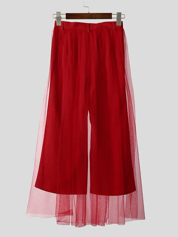 Men's Sheer Mesh Hem Casual Pant SKUL36407 sold by Incerunmen product image thumbnail 5