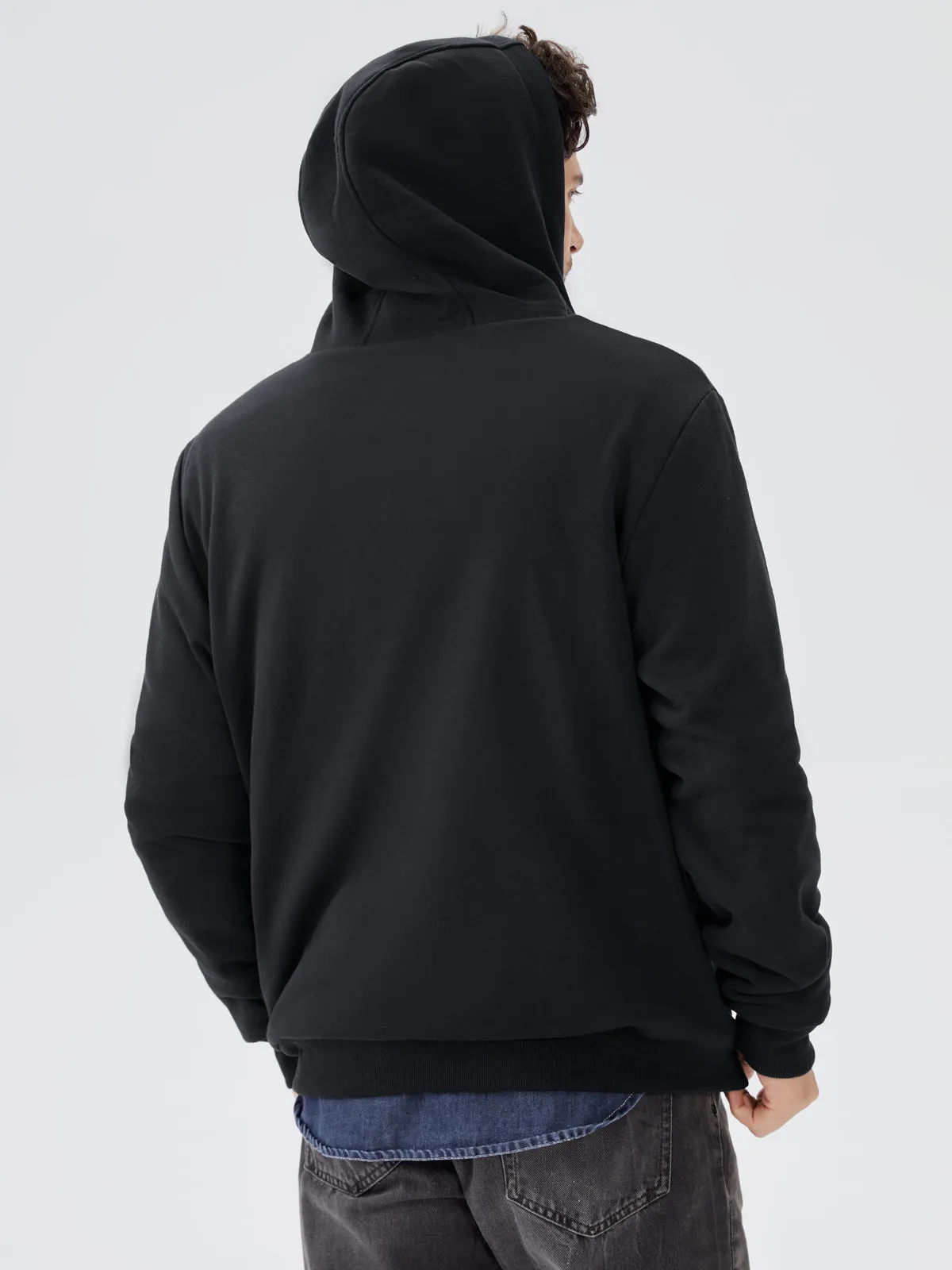 Men's Solid Color Heated Long Sleeve Hoodie SKUL14444 sold by Incerunmen product image thumbnail 4
