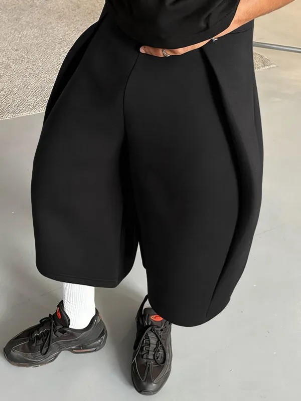 Men's Solid Oversized Casual Cropped Pant SKUL38072 sold by Incerunmen