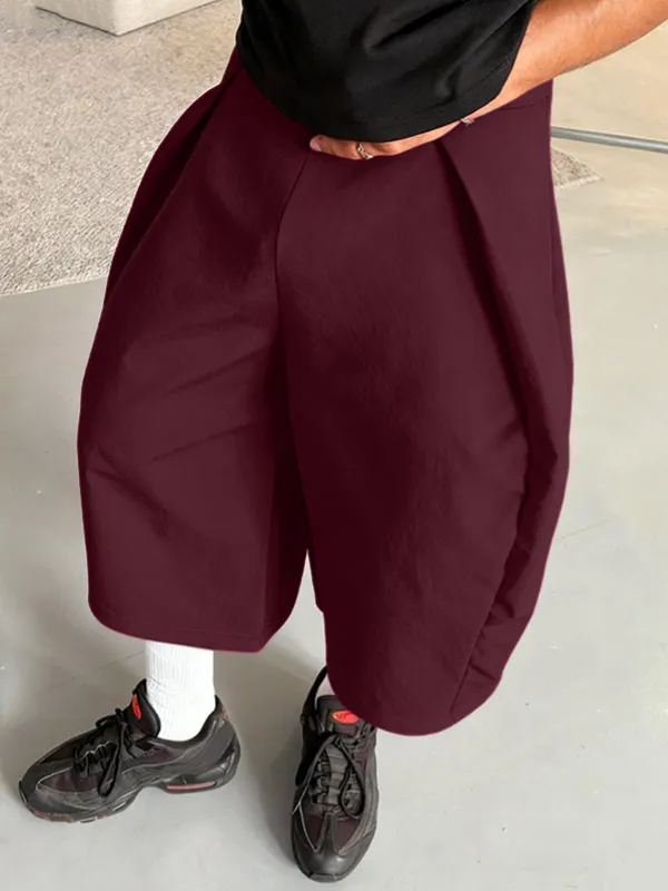 Men's Solid Oversized Casual Cropped Pant SKUL38072 sold by Incerunmen product image thumbnail 2