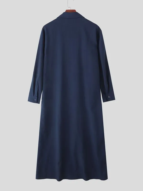 Men's Solid Pleated Textured Long Sleeve Shirt SKUL34216 sold by Incerunmen product image thumbnail 5