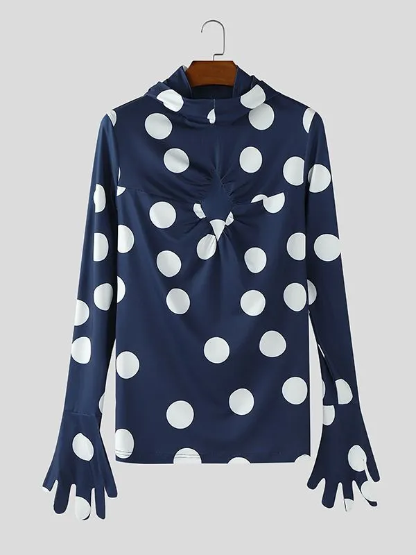 Men's Polka Dot Print Casual T-Shirt SKUL30589 sold by Incerunmen product image thumbnail 3